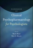 Handbook of clinical psychopharmacology for psychologists