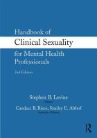 Handbook of clinical sexuality for mental health professionals