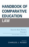 Handbook of comparative education law.