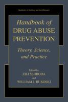 Handbook of drug abuse prevention