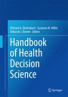 Handbook of health decision science