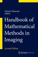 Handbook of mathematical methods in imaging