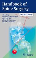 Handbook of spine surgery