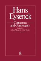Hans Eysenck consensus and controversy /