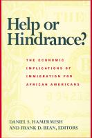 Help or hindrance? : the economic implications of immigration for African Americans /