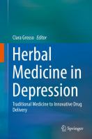 Herbal medicine in depression traditional medicine to innovative drug delivery /