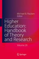 Higher Education: Handbook of Theory and Research Volume 29 /