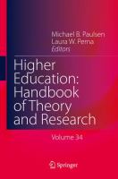 Higher Education: Handbook of Theory and Research Volume 34 /