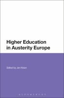 Higher education in austerity Europe