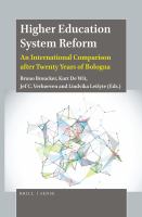 Higher education system reform an international comparison after twenty years of Bologna /