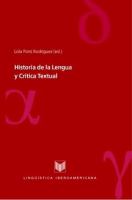 Historia de la lengua y crítica textual