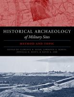 Historical archaeology of military sites : method and topic /