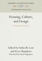 Housing, Culture, and Design : a Comparative Perspective /