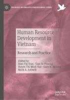 Human Resource Development in Vietnam Research and Practice /