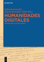 Humanidades digitales miradas hacia la edad media /