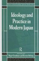 Ideology and practice in modern Japan