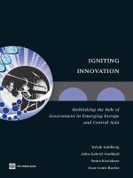 Igniting innovation rethinking the role of government in emerging Europe and Central Asia /