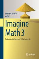 Imagine Math 3 Between Culture and Mathematics /