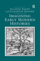 Imagining early modern histories