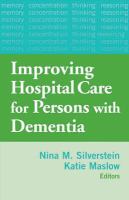 Improving hospital care for persons with dementia