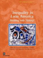 Inequality in Latin America breaking with history? /