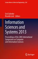 Information Sciences and Systems 2013 Proceedings of the 28th International Symposium on Computer and Information Sciences /