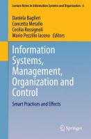 Information Systems, Management, Organization and Control Smart Practices and Effects /