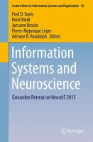 Information Systems and Neuroscience Gmunden Retreat on NeuroIS 2015 /