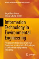 Information Technology in Environmental Engineering Proceedings of the 7th International Conference on Information Technologies in Environmental Engineering (ITEE 2015) /