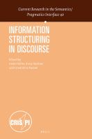 Information structuring in discourse