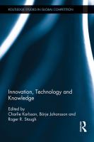 Innovation, technology and knowledge