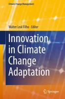 Innovation in Climate Change Adaptation