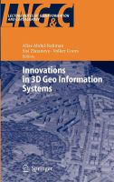 Innovations in 3D geo information systems