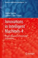 Innovations in Intelligent Machines-4 Recent Advances in Knowledge Engineering /