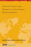 Institutions and norms in economic development