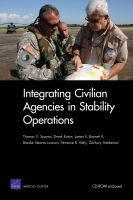 Integrating civilian agencies in stability operations