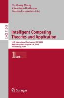 Intelligent Computing Theories and Application 15th International Conference, ICIC 2019, Nanchang, China, August 3–6, 2019, Proceedings, Part I /