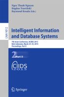 Intelligent Information and Database Systems 7th Asian Conference, ACIIDS 2015, Bali, Indonesia, March 23-25, 2015, Proceedings, Part II /