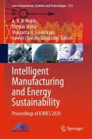 Intelligent Manufacturing and Energy Sustainability Proceedings of ICIMES 2020 /