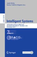 Intelligent Systems 10th Brazilian Conference, BRACIS 2021, Virtual Event, November 29 – December 3, 2021, Proceedings, Part II /