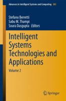 Intelligent Systems Technologies and Applications Volume 2 /