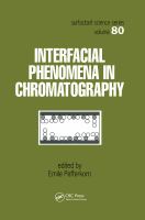 Interfacial phenomena in chromatography