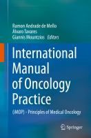 International Manual of Oncology Practice (iMOP) - Principles of Medical Oncology /