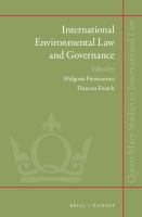 International environmental law and governance