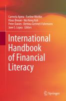 International handbook of financial literacy