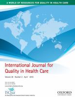 International journal for quality in health care