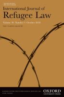 International journal of refugee law