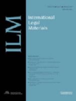 International legal materials