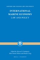 International marine economy law and policy