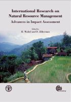 International research on natural resource management advances in impact assessment /